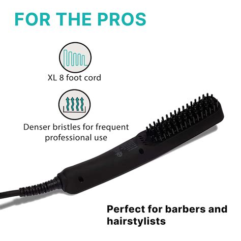 Buy KUSCHELBÄR - Pro Beard Straightener For Men - Heated Brush Combs ...