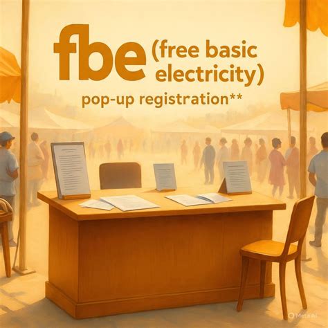 Free Basic Electricity Pop-Up Registration Campaign, Maraisburg ...