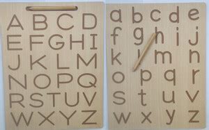 ELEVATE Reading & Writing Wooden English Alphabet(2 side)Tracing Board ...