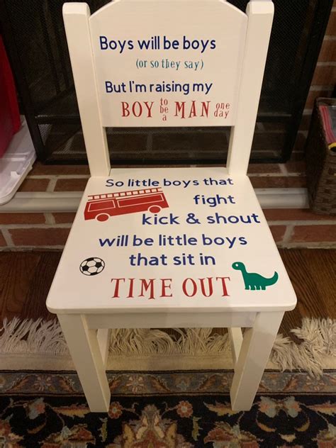 Boy’s Time Out Chair - Etsy