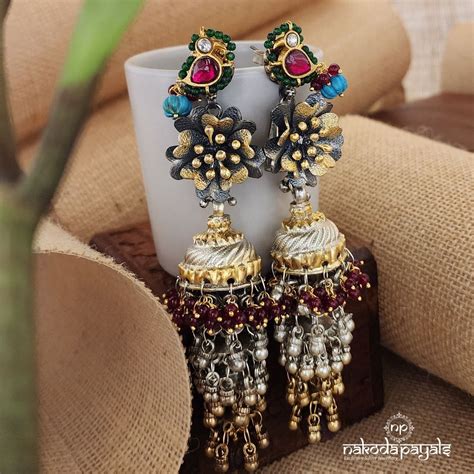 2 Tone Earrings – Nakoda Payals