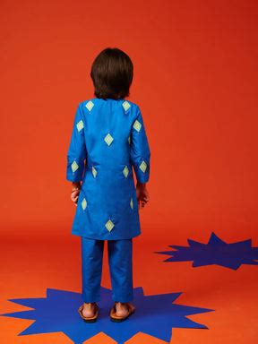 Somersault - Blue Katli Boys Kurta Set | Soft & Comfortable | Festive ...