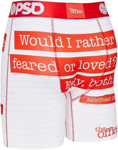 Buy PSD Underwear Men's The Office - Fear or Love Printed Boxer Brief ...