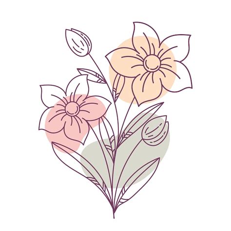 Page 3 | Transparent png flower outline Images - Free Download on Freepik