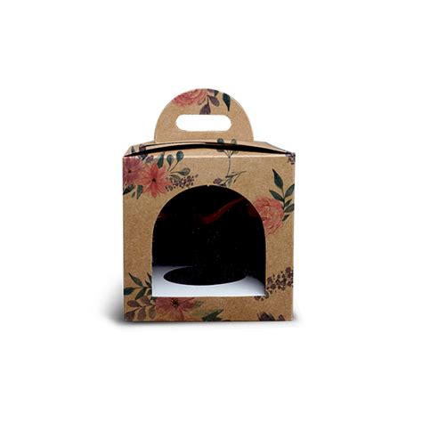 Order Now | Cupcake Box for 1 | Floral Kraft – Schmancy