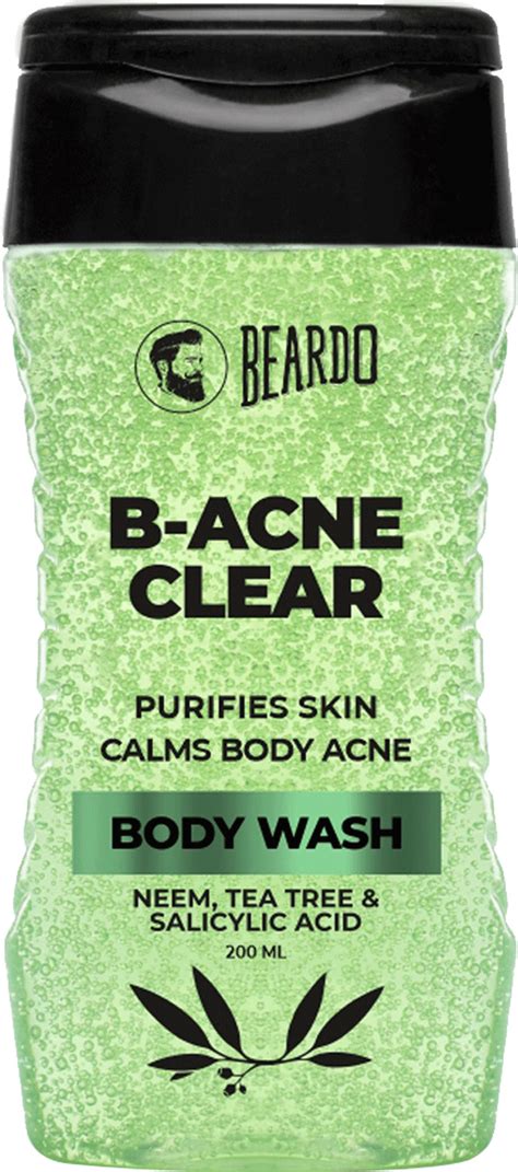 Buy BEARDO B-ACNE CLEAR BODY WASH FOR MEN 200 ML -WITH NEEM | TEA TREE ...
