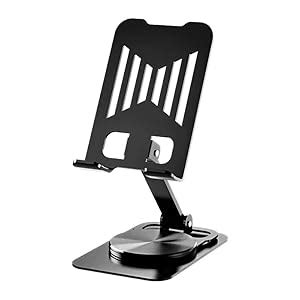 EN LIGNE Mobile Phone Stand for Desk, 360° Rotating Dock Tablet Stand ...