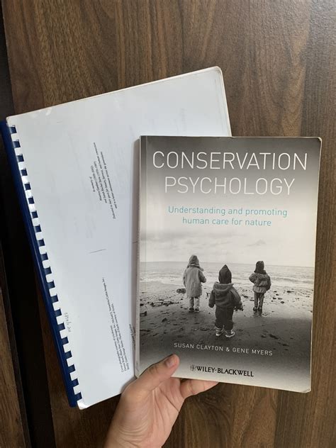 HP3203: Conservation Psychology by Clayton and Myers, Environmental ...