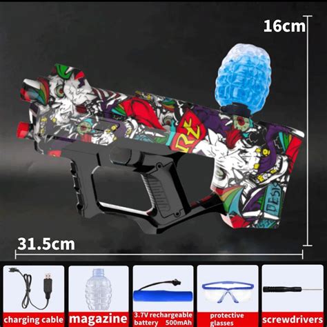 [Pistola de globos de agua recargable por USB] Pistola de bolas ...