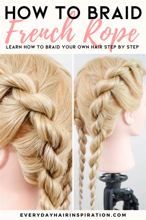 Image result for Rope French Braid Tutorial