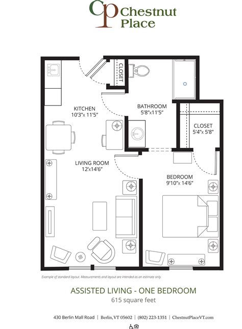 Assisted Living Floor Plan - Chestnut Place