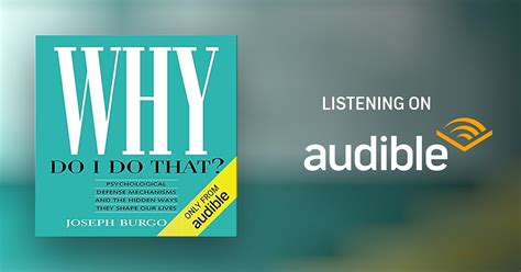 Why Do I Do That? by Joseph Burgo PhD - Audiobook - Audible.in