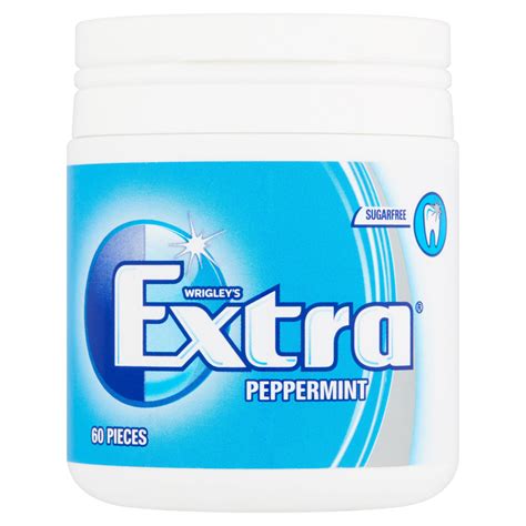 Wrigley's Extra Peppermint Sugarfree Chewing Gum 60 Pieces 84g ...