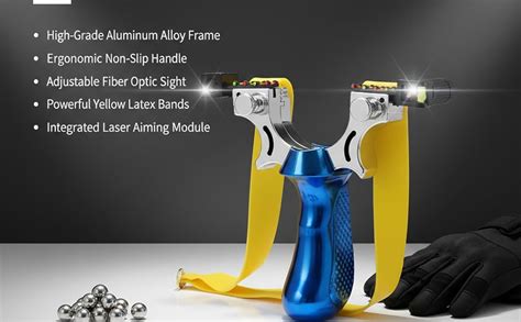 TRADY Premium Laser Slingshot Catapult for Adults & Beginners, Games ...