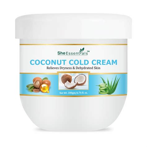 She Essentials Coconut Cold Cream for Winters to Repair Dry & Damaged ...