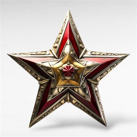 A red star with a bronze outline and "Donald Trump" and a TV icon written on it in bronze, embedded