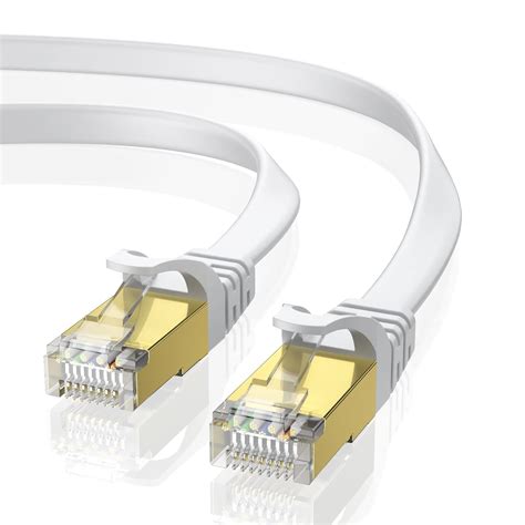 Buy VOIETOLT Cat8 Ethernet Cable 20M with Clips, 40Gbps/2000Mhz Flat ...