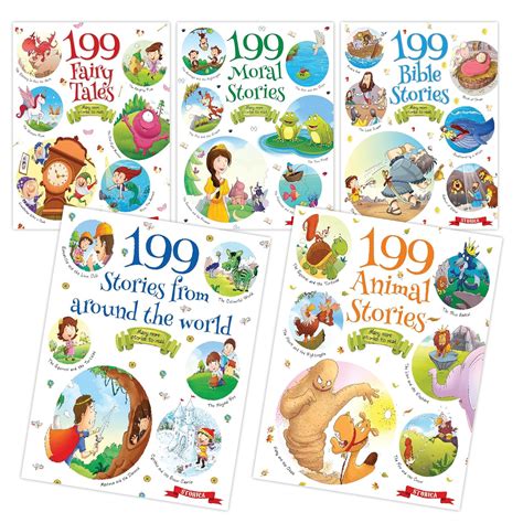 Buy Pegasus 199 Stories Books Set of 5-Fairy Tales, Stories Around the ...