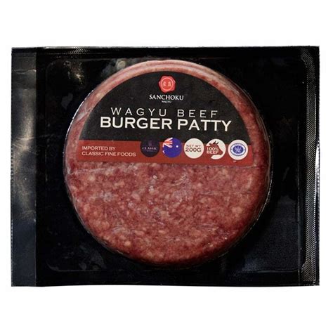 (Ship2h) Thịt Bò Burger Wagyu, Sanchoku Wagyu Beef Burger Patty (100g ...
