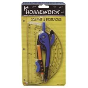 Safety Compass + 6"" Protractor Case Pack 48 : Amazon.in: Office Products