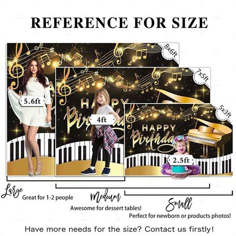 Buy Allenjoy 7x5ft Piano Happy Birthday Backdrop Musical Note Keys ...