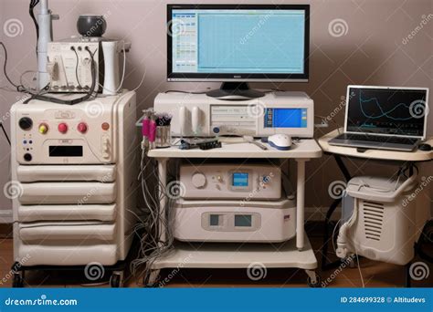 Medical Equipment for Non-stress Test and Fetal Monitoring Stock Photo - Image of pregnancy ...