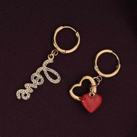 Love Dose Mismatch Heart Drop Earrings – PALMONAS