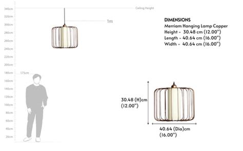Merriam Hanging Lamp Copper