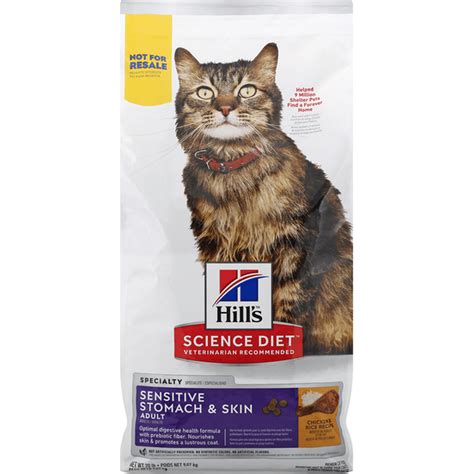 Hill's Science Diet Cat Food, Premium, Sensitive Stomach & Skin ...