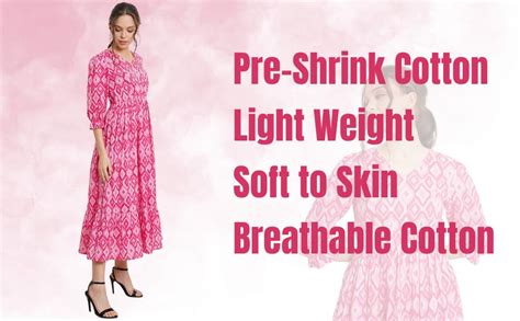 Buy COTLAND Fashions Jaipuri Cotton Flared A-Line Midi Dress For Women ...