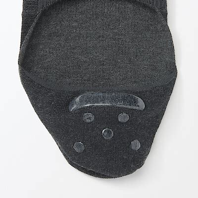 M's thin no-show socks with heel grip(Reclaimed cotton) | MUJI
