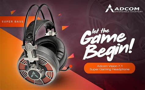 Adcom Vision 7.1 USB Noise Cancelling Super Gaming Over Ear Stereo ...