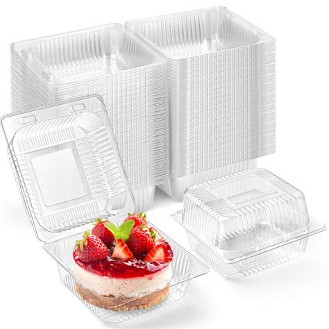 Snapklik.com : Zezzxu 100 Pack Clear Plastic Clamshell Food Containers ...