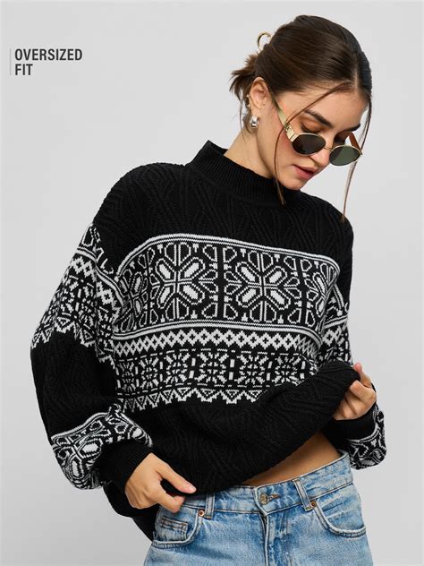 Buy Cable Knit Sweater: Raven Womens Oversized Sweaters Online