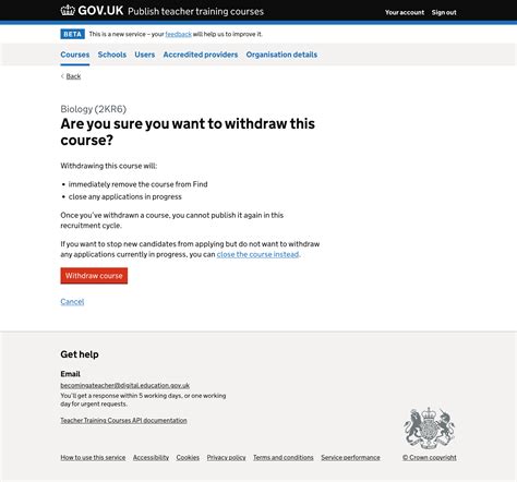 Removing course vacancies - Becoming a teacher design history ...