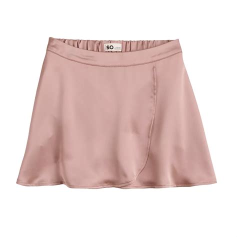 Girls 6-20 SO® Satin Wrap Skort in Regular & Plus Size