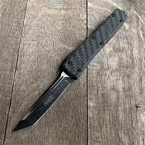 MICROTECH UTX-70 CARBON FIBER TOP TANTO EDGE SIGNATURE SERIES 149-1 CF ...