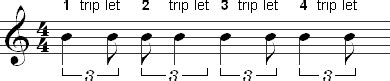 Image result for 8th Note Triplets