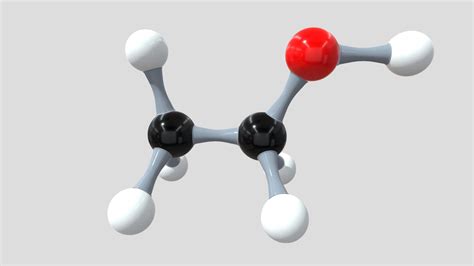 Ethanol Structure 3d Ethanol Molecule Rotating 3d Model Ethyl