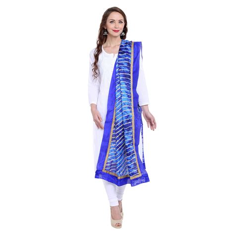 Blue Leheria Kota Doria Dupatta Dupatta Bazaar