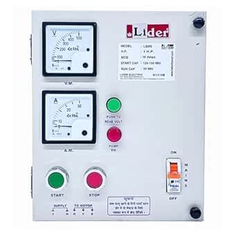 LIDER [1 HP][ Single Phase Submersible Pump Starter] [LBMS-1050 ...