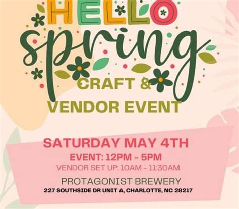 Hello Spring Craft & Vendor Event, Protagonist LoSo (Protagonist ...