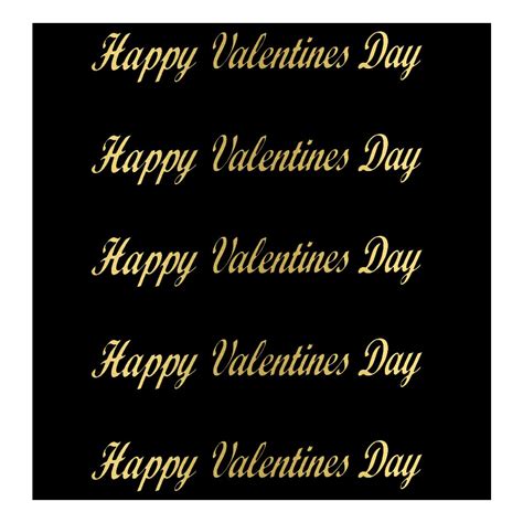Comet Busters Happy Valentines Day Golden Gift Stickers for Gifts and