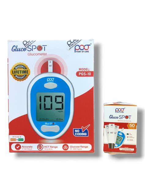 Point Of Care Glucose Monitor PGS-10 With Strips – MedineedsIndia