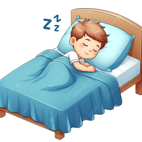 Caricatura de Niño Durmiendo En La Cama, Clipart De Cama, Clipart De ...