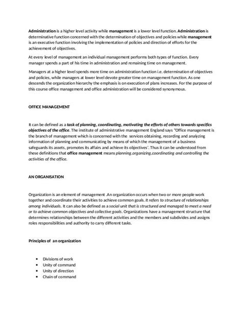 Image result for Office Management Notes PDF