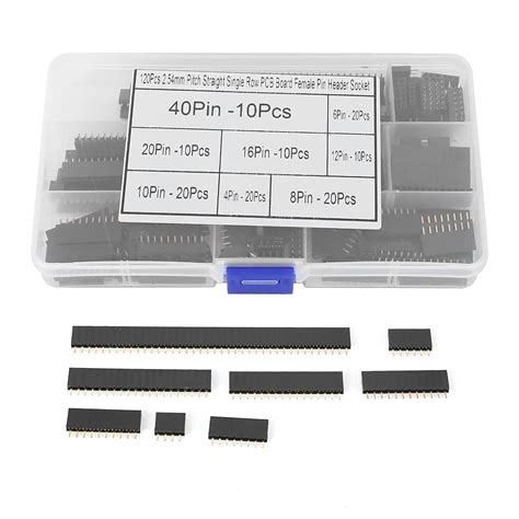 Set of 2 Pin Header, Widely Application Pin Connector Convenient ...