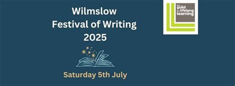 Wilmslow Festival of Writing 2025, The Guild for Lifelong Learning ...