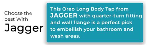 Jagger JSS48 Oreo Stainless Steel Long Body taps for Bathroom and ...