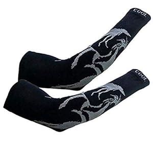 PinKit Unisex Fingerless Cotton Arm Sleeves, Protection Sleeves from ...